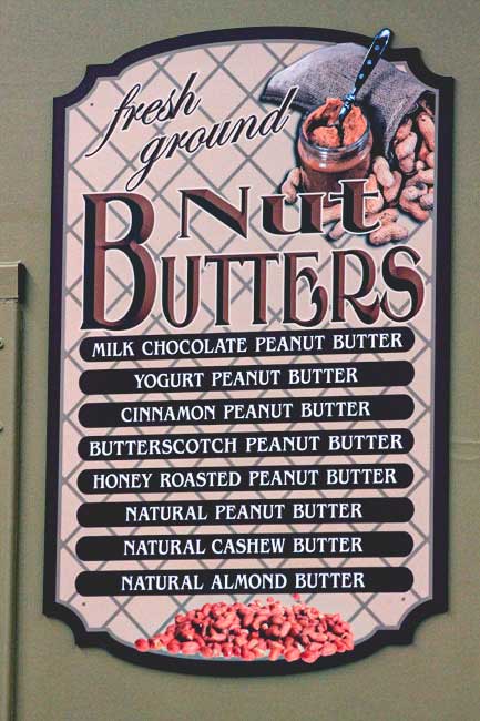 Banner of different types of nut butters