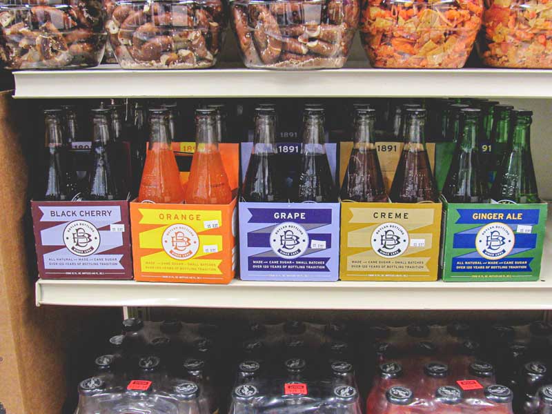 Shelves of dry goods