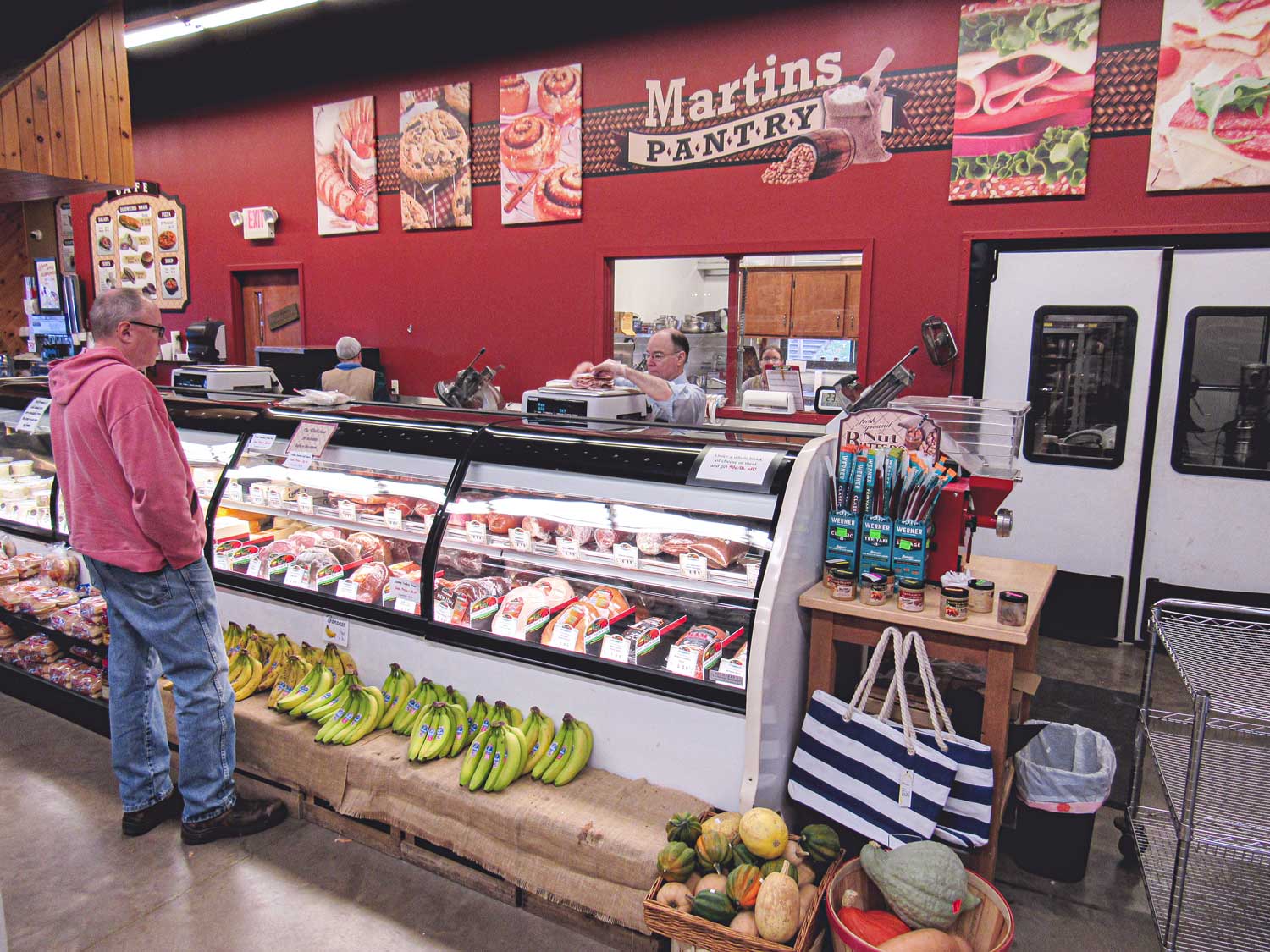 Man at deli counter